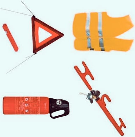 kit securite voiture obligatoire 6 en 1