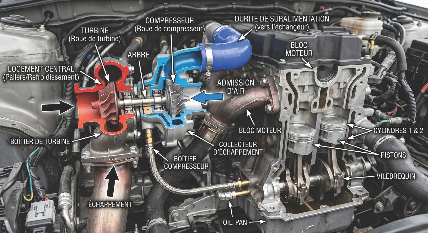 Lire la suite à propos de l’article Fonctionnement et maintenance du turbocompresseur de voiture