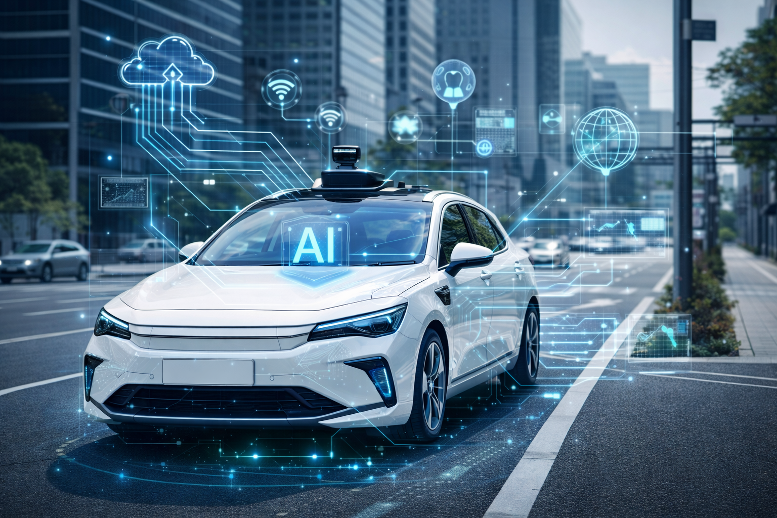 Autonomie des voitures grâce à l'intelligence artificielle : IA connectée