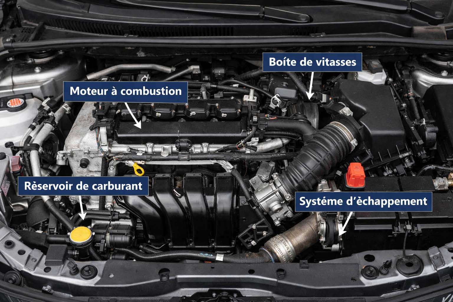 voiture électrique vs thermique : différence au niveau des composants