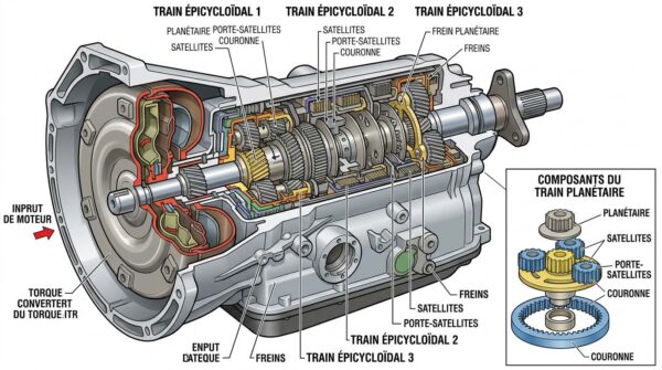 Lire la suite à propos de l’article Boîtes de vitesses automatiques et CVT : mécanismes essentiels à maîtriser pour un technicien automobile
