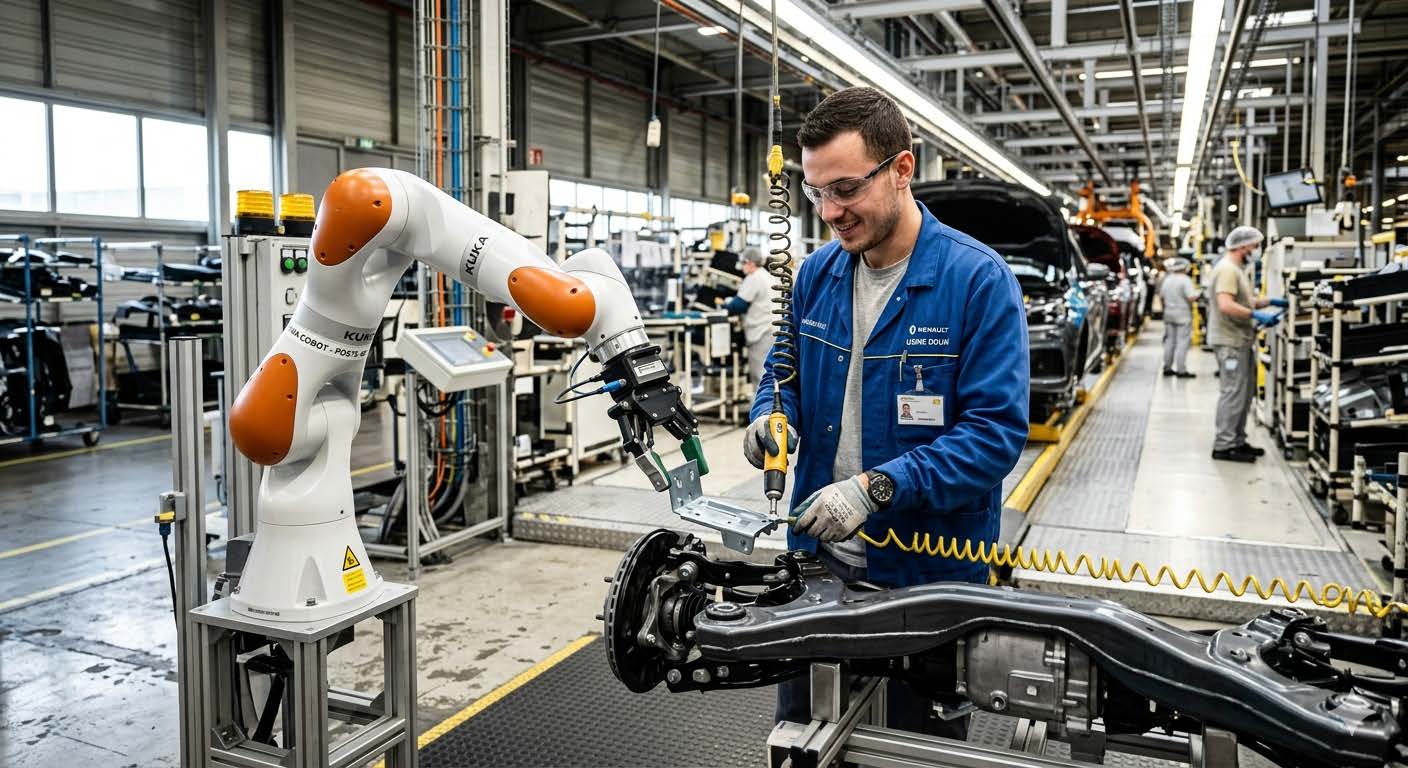 Intelligence Artificielle dans la fabrication automobile : le cobot