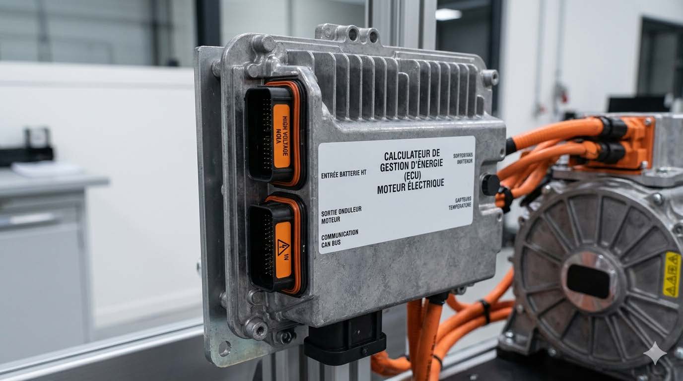 moteur thermique vs moteur hybride : calculateur de gestion d'énergie d'un moteur électrique (ECU)