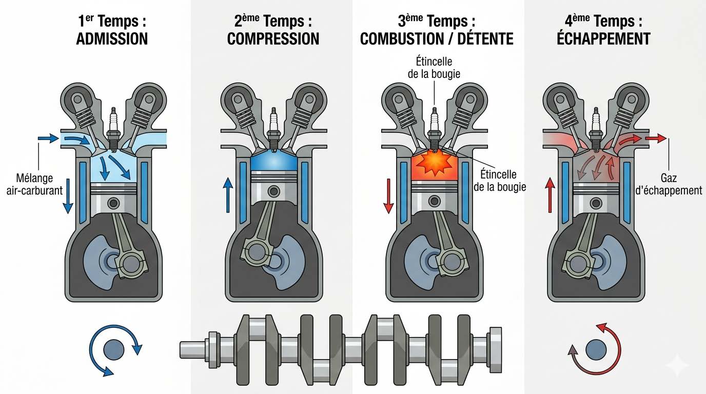 Moteur thermique vs moteur hybride : fonctionnement du moteur thermique