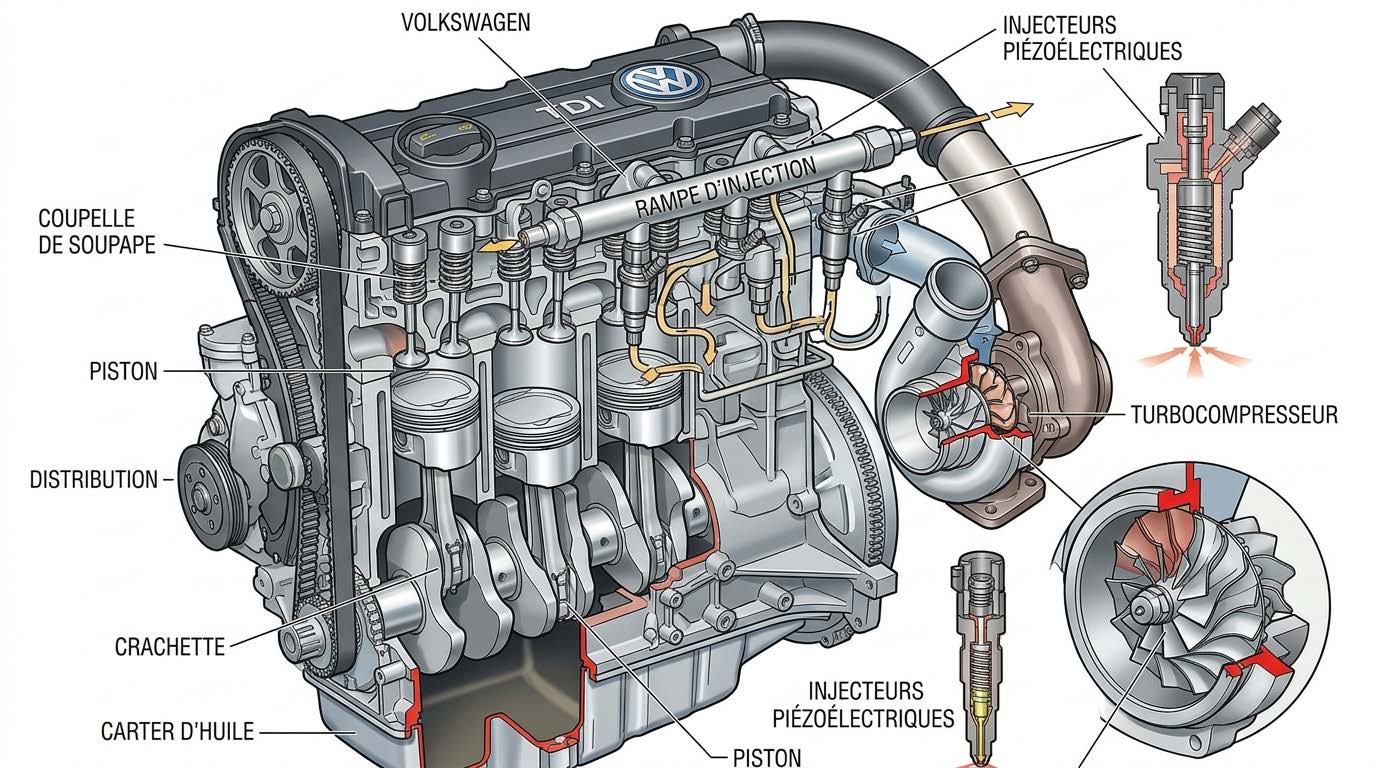 You are currently viewing Système TDI Volkswagen : fonctionnement détaillé