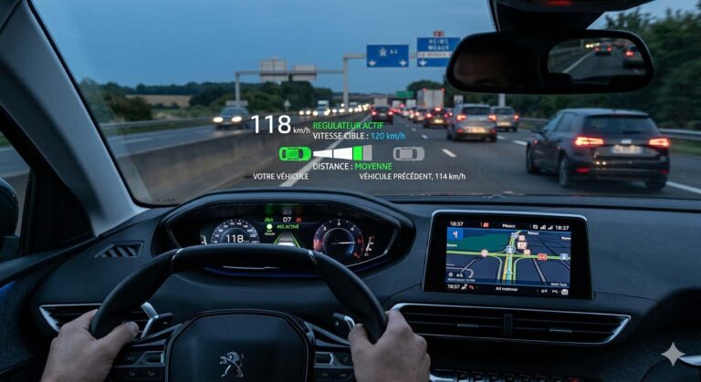 régulateur de vitesse voiture fonctionnement adaptatif ACC composants panne diagnostic