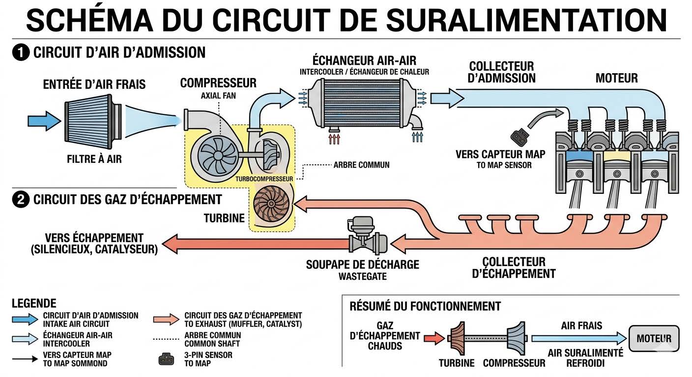 Schéma circuit suralimentation MAP