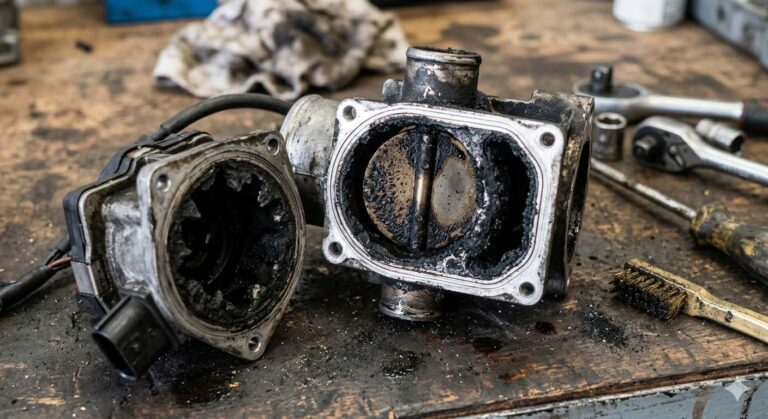 vanne EGR encrassée nettoyage démontage calamine diesel colmatage symptômes