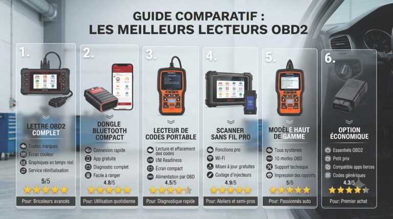 Comparatif des meilleurs lecteurs OBD2 pour débutants 2026