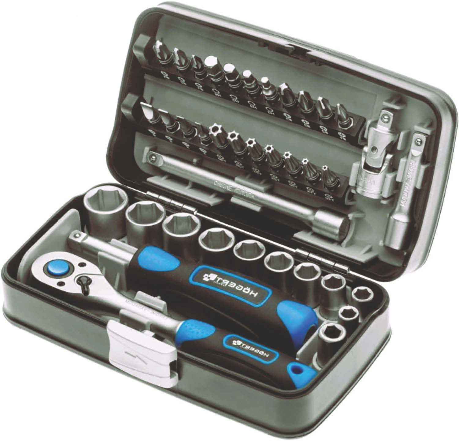 Meilleur kit outils mécanique étudiant 2026 : le Coffret de douilles Högert HT1R462 compact 1/4 pouce