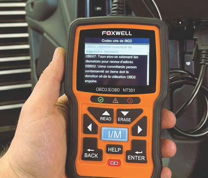 Foxwell NT301 avis 2026 : affichage codes défauts