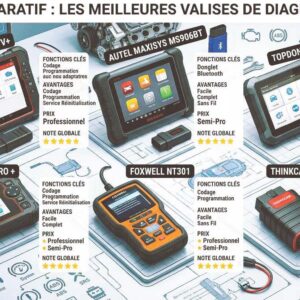 7 Meilleures Valises de Diagnostic Auto pour 2026 : Comparatif Complet