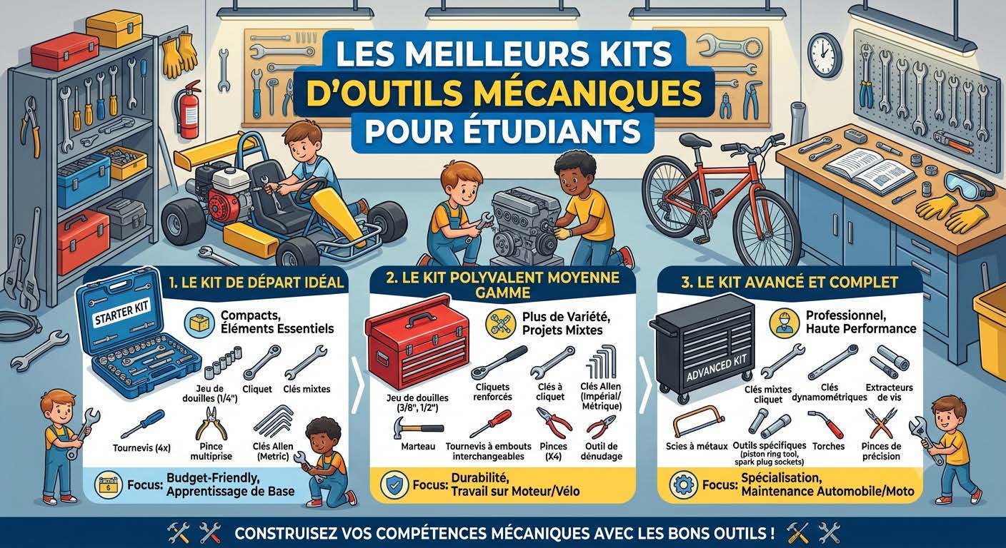 You are currently viewing 6 Meilleurs Kits d&rsquo;Outils Mécanique pour Étudiants en 2026