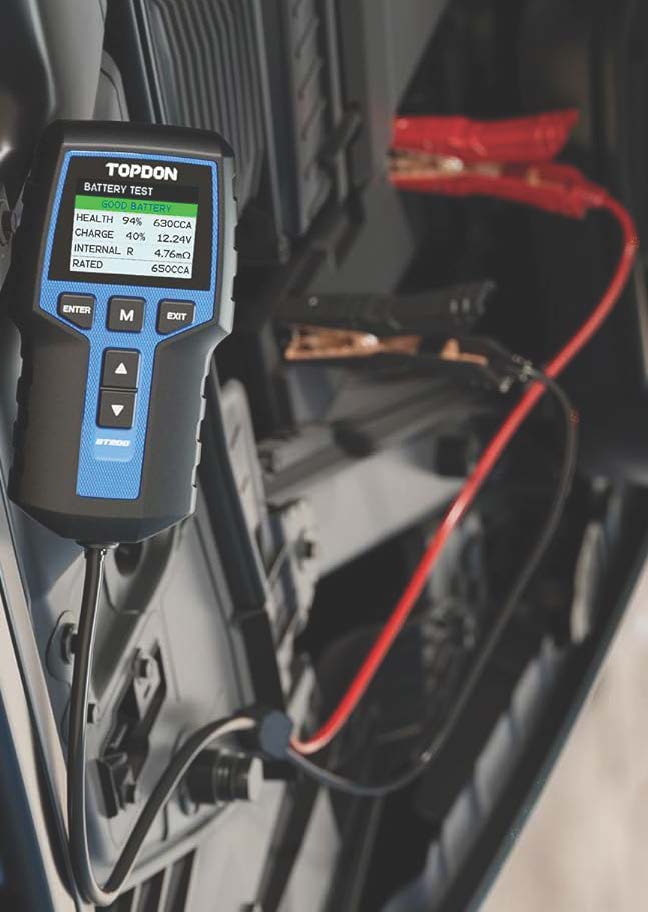 Meilleur Testeur batterie voiture 2026 Bluetooth : TOPDON BT200 application