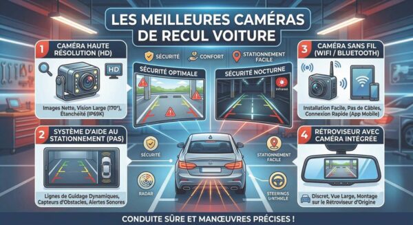 Lire la suite à propos de l’article 5 Meilleures Caméras de Recul pour Voiture en 2026