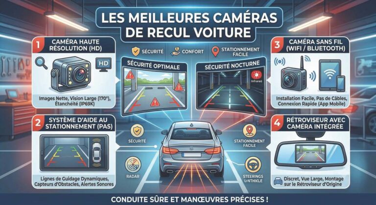 Comparatif des meilleures caméras de recul voiture 2026