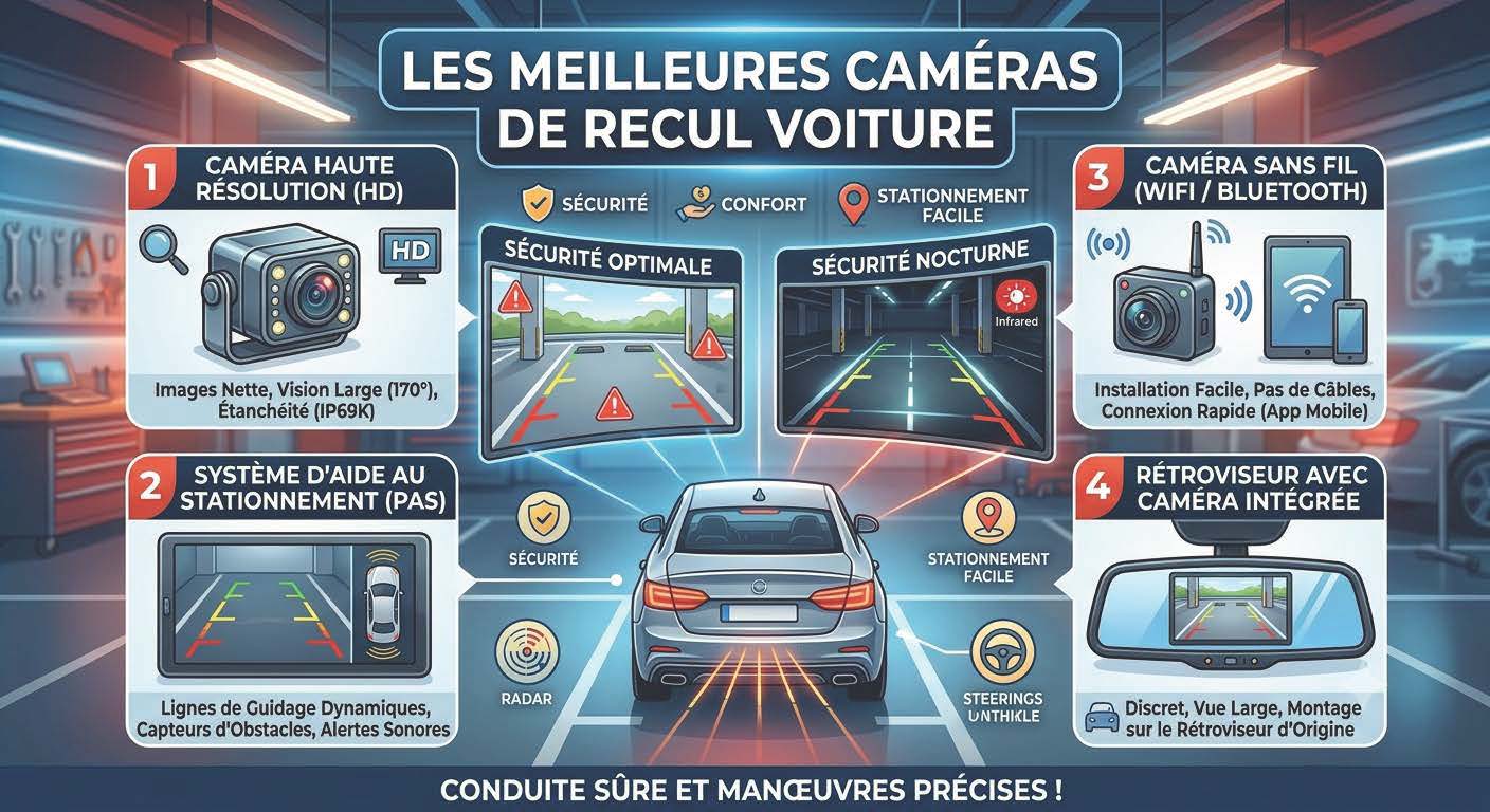 You are currently viewing 5 Meilleures Caméras de Recul pour Voiture en 2026