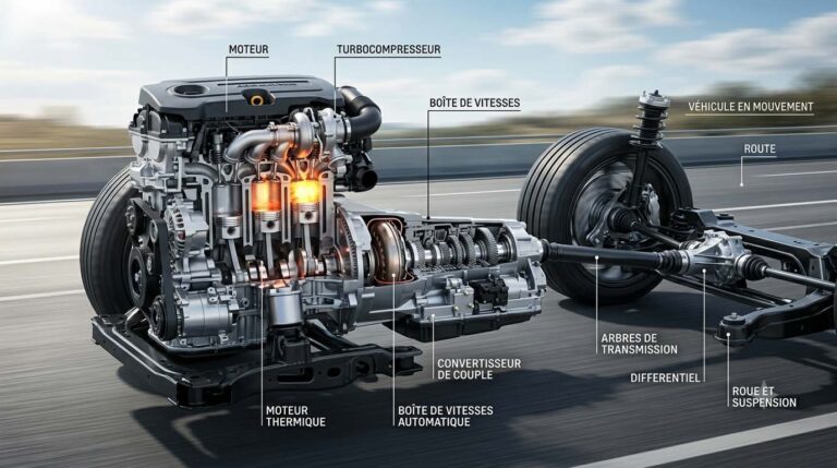Comment fonctionne la transmission automobile : groupe motopropulseur